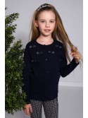 Navy blue blouse NDZ7374 - Online store - Boutique